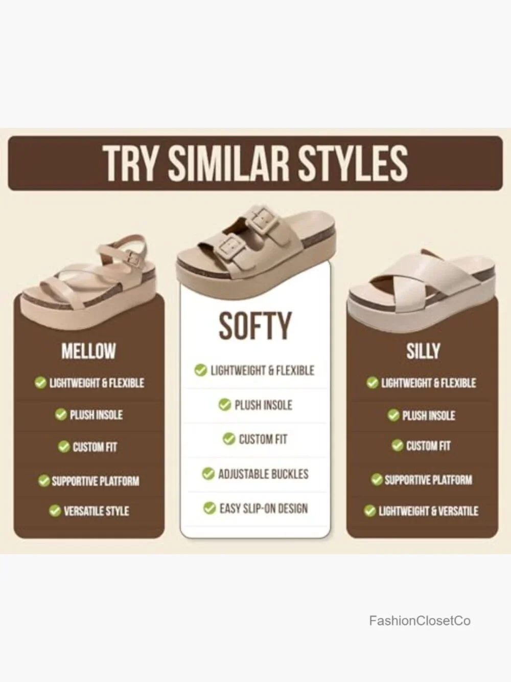 Plush & Soft Insole Wedge Slides for Women - Lightweight Platform Sandals